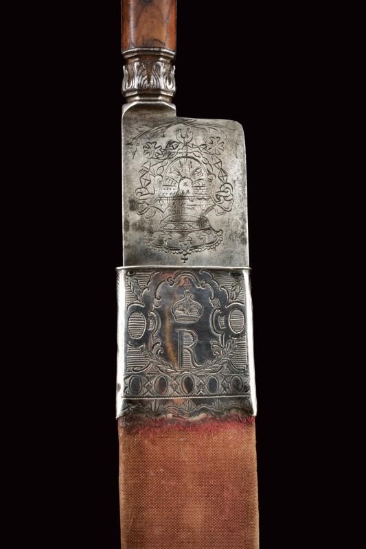 Coltella con stemma del Principe delle Asturie, Spagna, 1780 circa