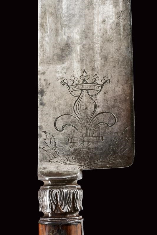 Coltella con stemma del Principe delle Asturie, Spagna, 1780 circa