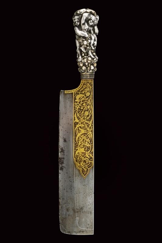 Coltella da caccia con lama giapponese, Germania, circa 1700