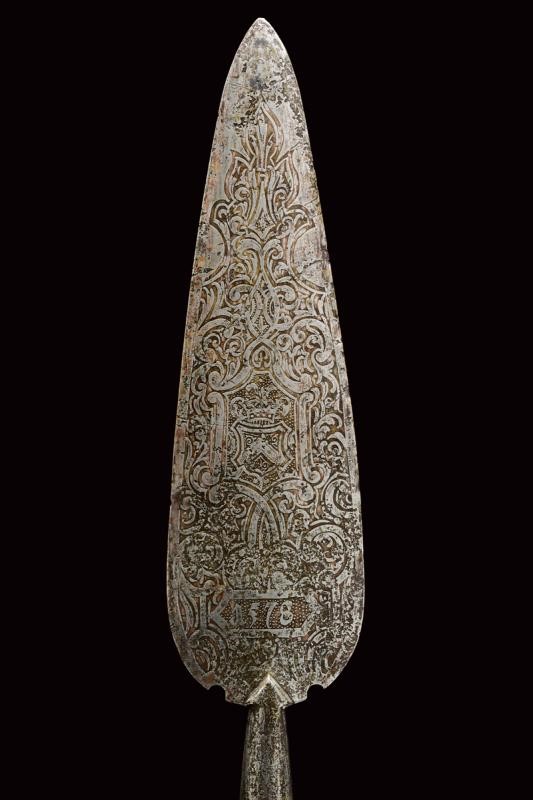 Partigiana da caccia incisa, Europa, 1578, altezza 242.5 cm