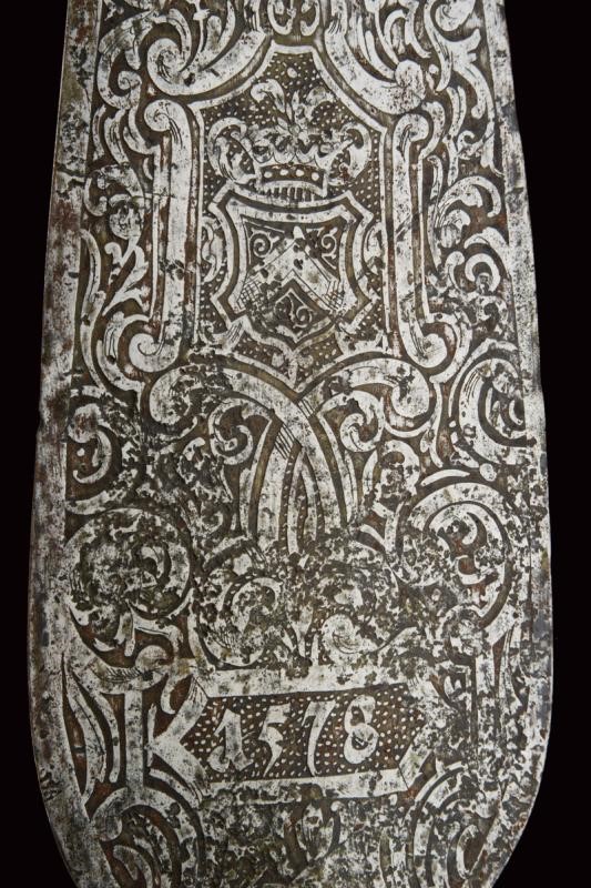 Partigiana da caccia incisa, Europa, 1578, altezza 242.5 cm