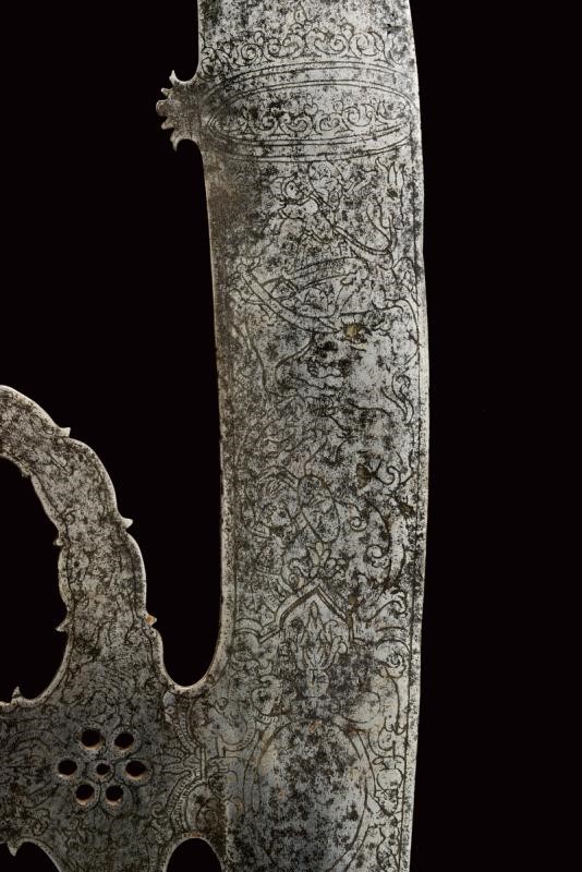 Falcione da comparsa inciso, Veneto, inizio XVII secolo