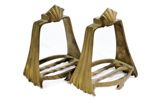 A beautiful Maximilian pair of stirrups