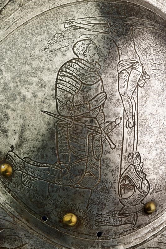 Morione inciso, Germania, circa 1620