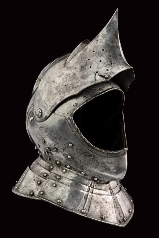 Elmo chiuso a visiera, Svezia, circa 1600