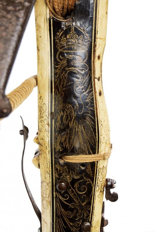 Balestra tedesca, ferro e ebano, circa 1600