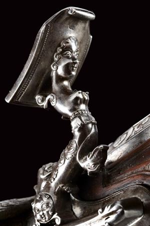  - A bronze cannon model with the coat of arms of Elisabetta Farnese, Queen of Spain