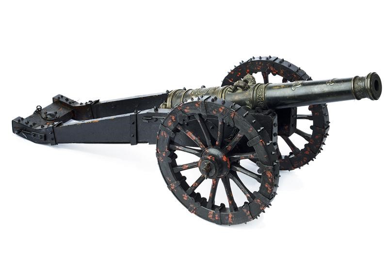 Modello di cannone in bronzo con le armi di Elisabetta Farnese, regina consorte di Spagna, Prima ...