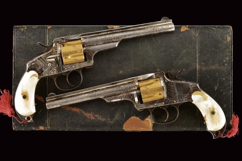 Merwin Hulbert & Co., Paio di revolver D.A. Pocket Model, calibro .38