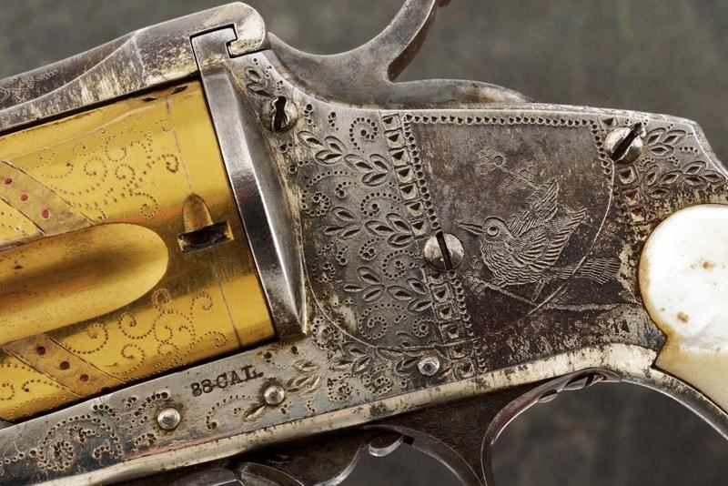 Coppia di portachiavi da pistola revolver in miniatura collezionabili  vintage del 1970 -  Italia