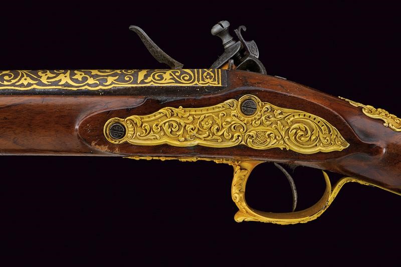 Manceaux, Fucile a pietra focaia di lusso, Parigi, circa 1850