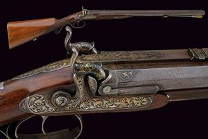  - A double-barreled percussion gun by Gastinne Renette