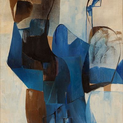 Senza titolo, olio su tela, 1960