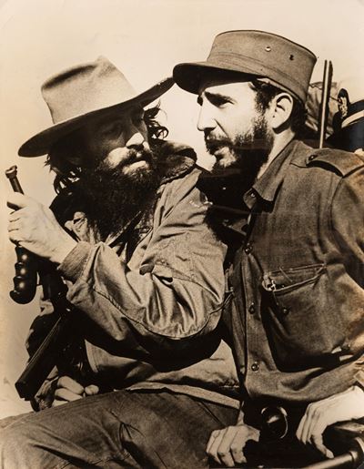 Fidel Castro e Camilo Cienfuegos, Stampa vintage alla gelatina ai sali d'argento
