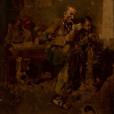 Zampognari All’osteria