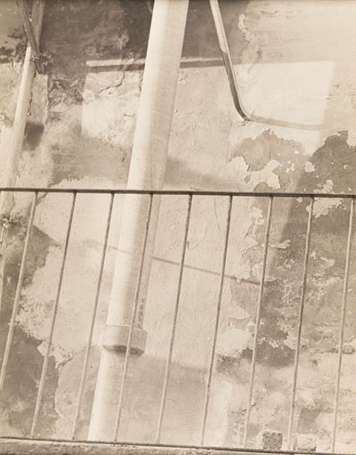 Il balcone del povero, stampa vintage alla gelatina ai sali d'argento