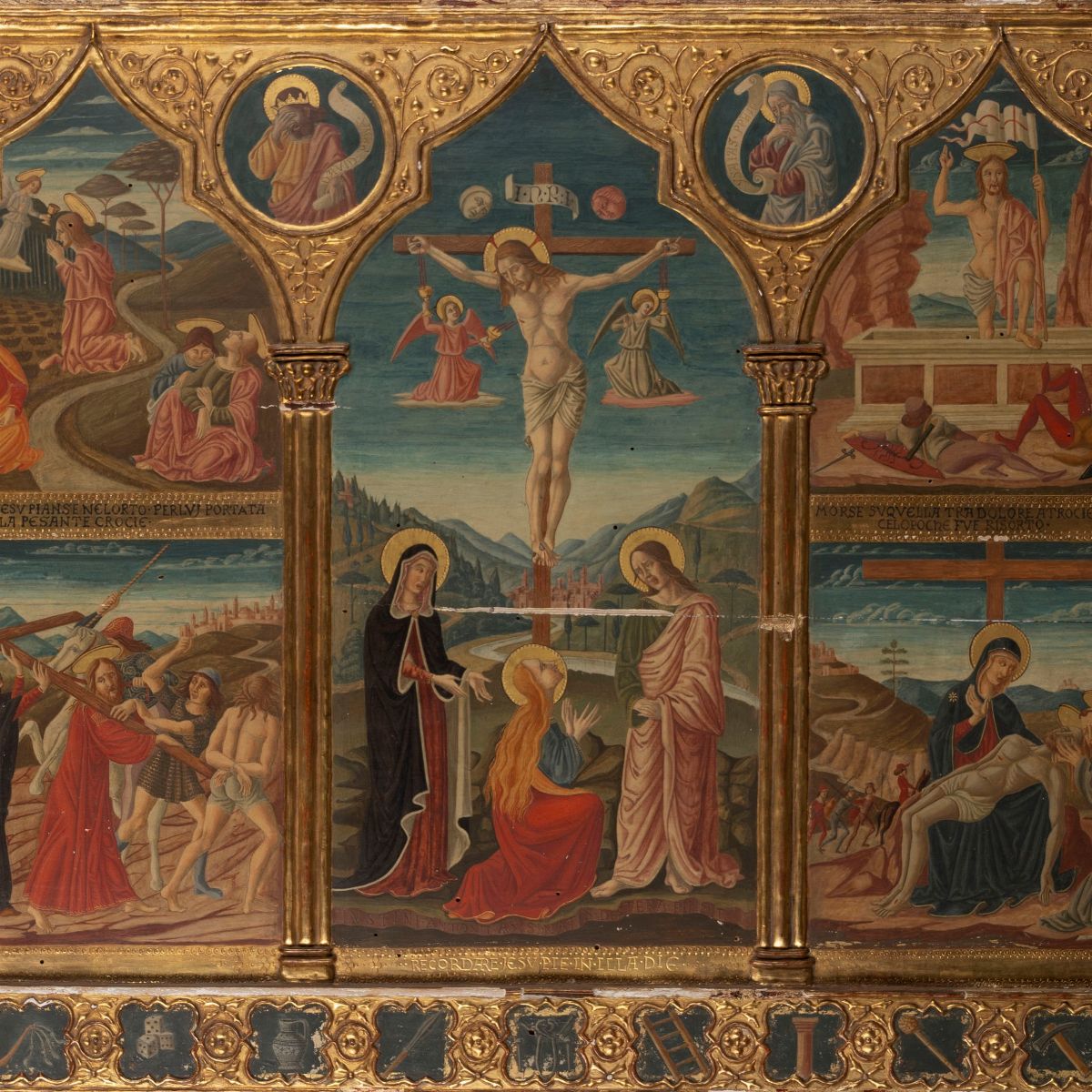 Imitatore Di Beato Angelico Trittico Con Scene Della Passione Di