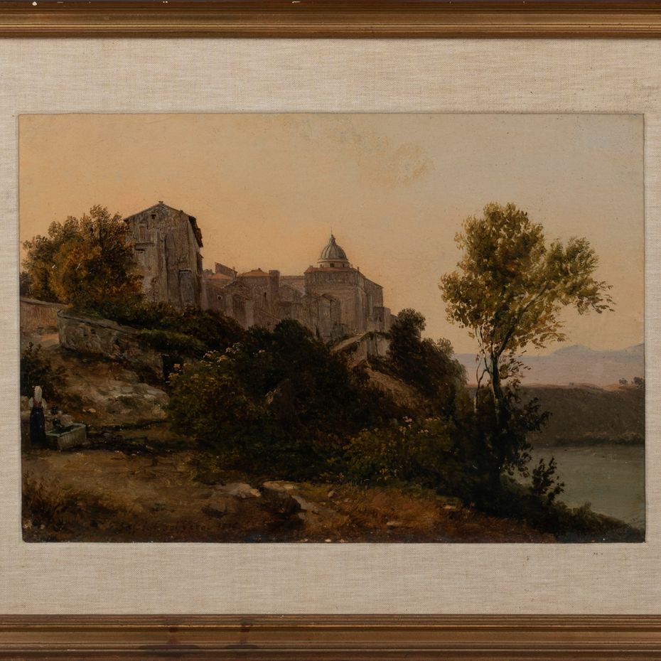 Gian Battista Bassi - Veduta di Castel Gandolfo
