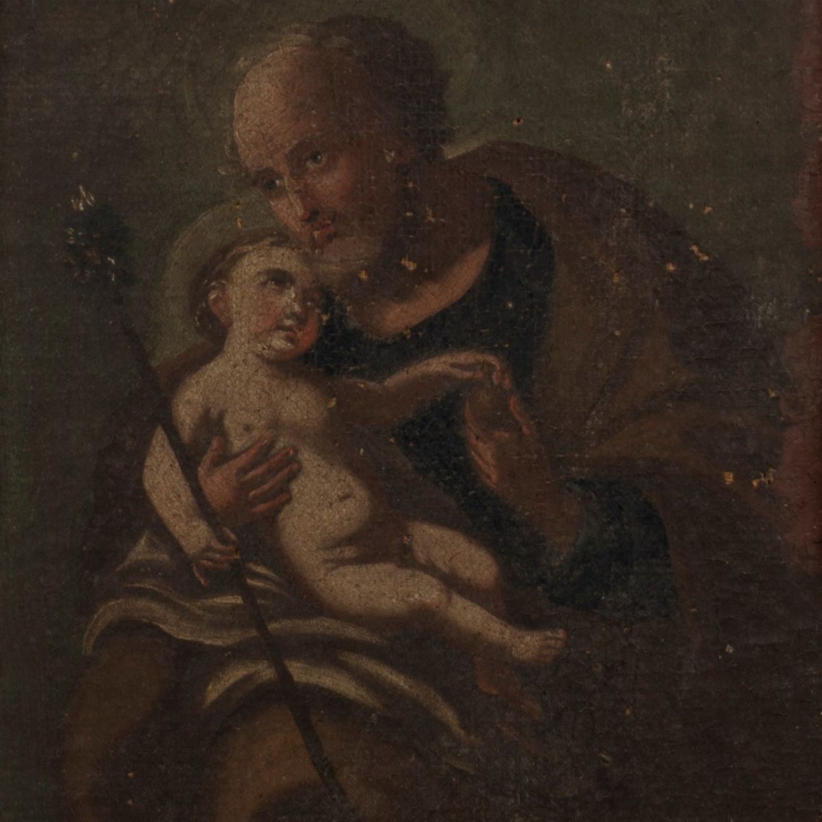 Scuola Dell'italia Meridionale, Secolo XVII - San Giuseppe con Gesù Bambino