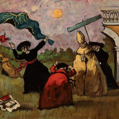 Pretini, olio su tavola