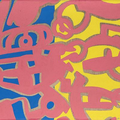 Senza titolo (vinilico su tela, 1990)