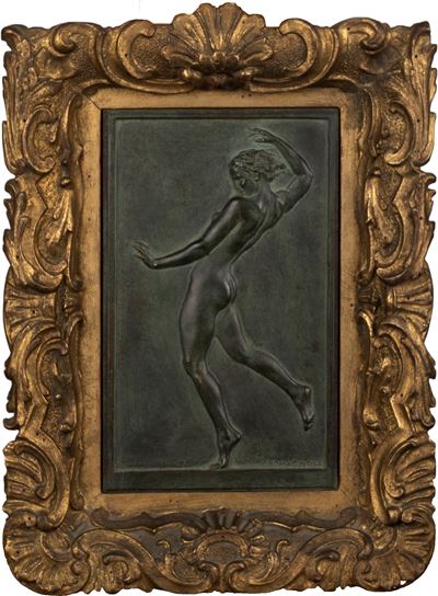 Placchetta in Bronzo Raffigurante Danzatrice, Secolo XX
