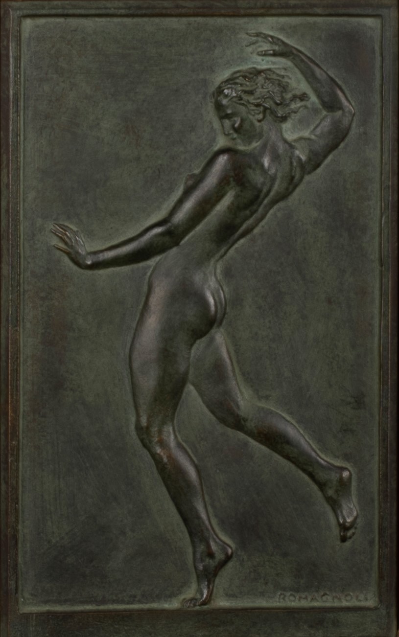 Placchetta in Bronzo Raffigurante Danzatrice, Secolo XX