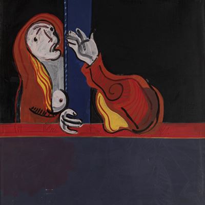 Magdalena Garcia - Tempera su carta applicata su tela