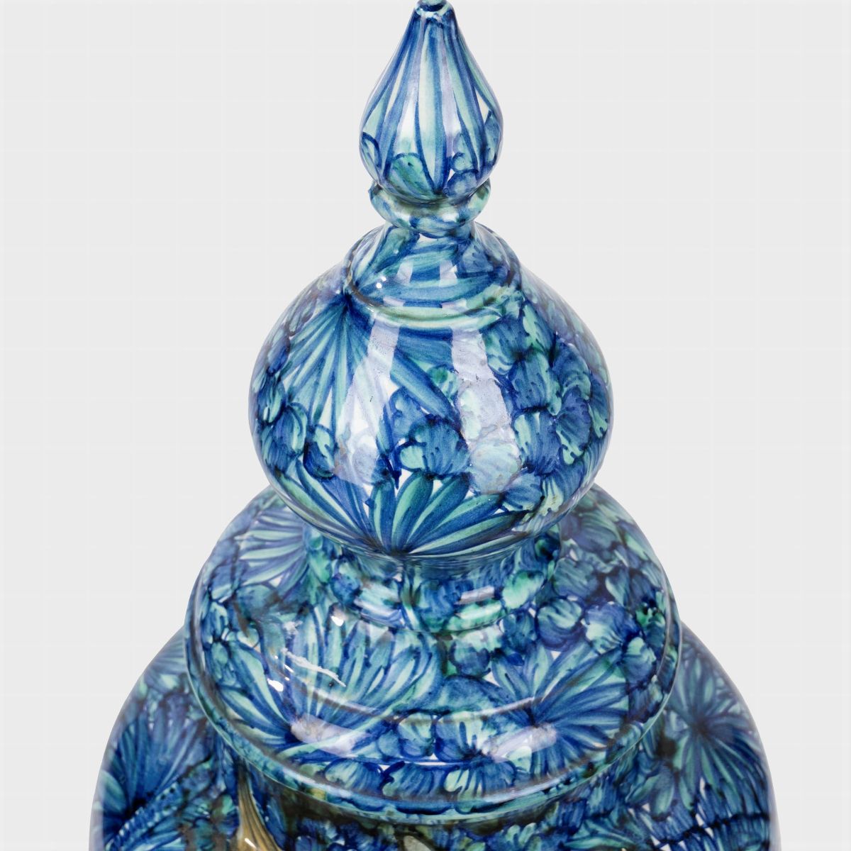 Ferruccio Mengaroni - Vaso in Maiolica Dipinta Decorato con Soggetti Zoomorfi, Inizi Secolo XX