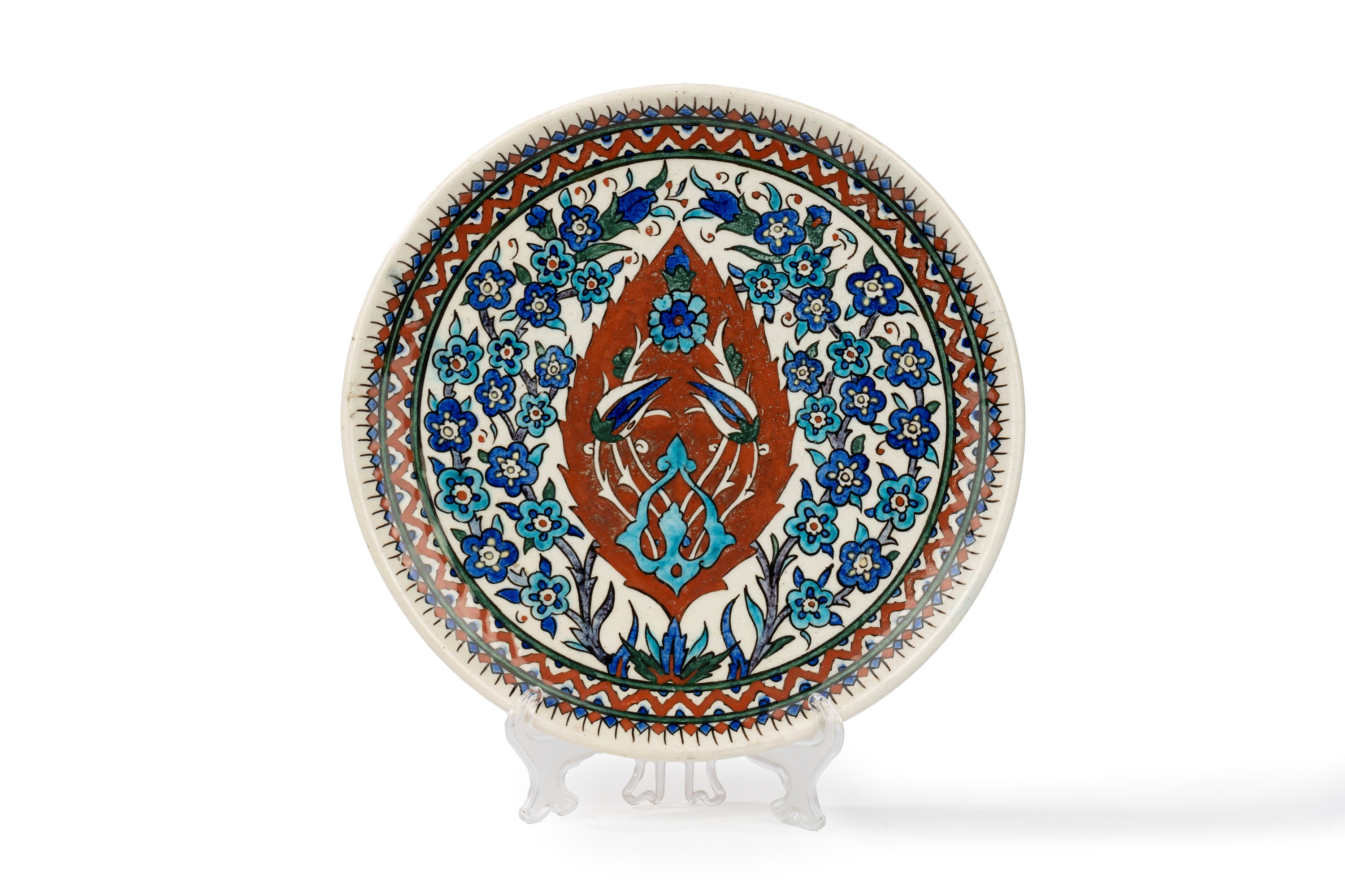 Due Piatti in Ceramica Turca Kutahya, Secoli XIX - XX