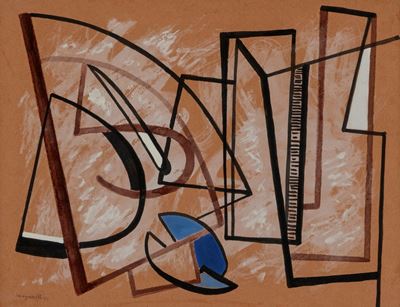 Senza titolo (inchiostro e gouache su carta)