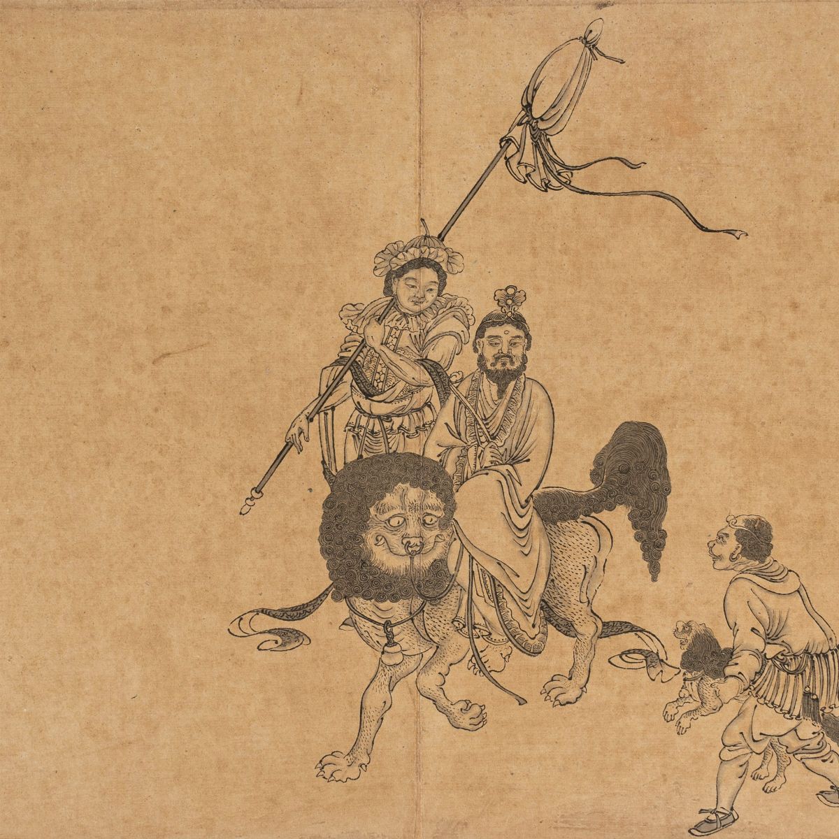 Dieci Stampe Raffiguranti Immortali, Putai, Letterati e Altri Personaggi, Cina Secolo XIX