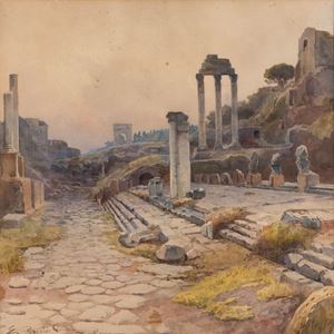 Rome, view of the Forum