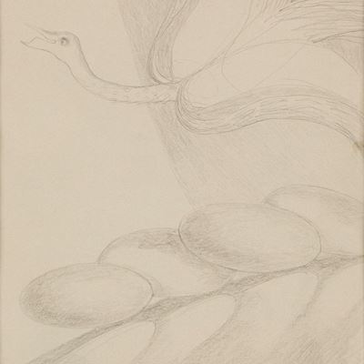 Disegno, matita su carta, 1972