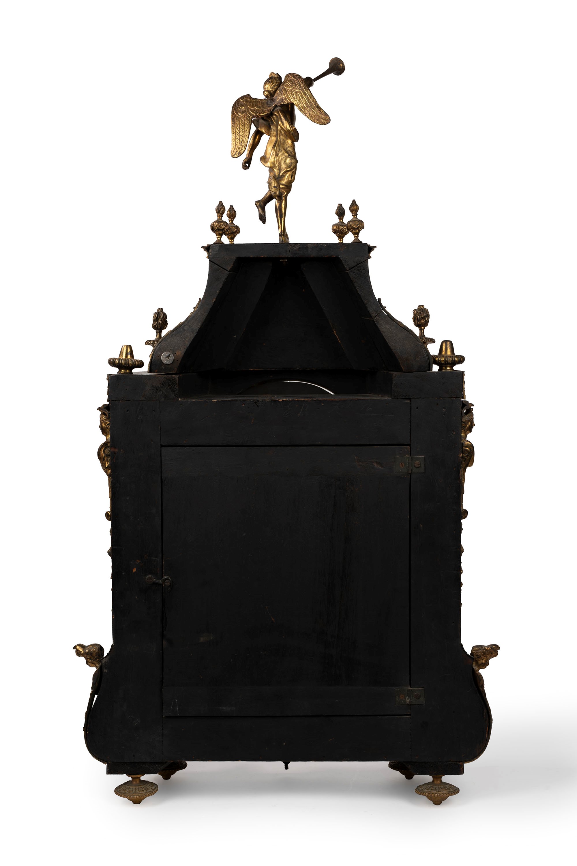 Pendola Cartel con Applicazioni in Bronzo Dorato, Napoleone III, Francia Secolo XIX