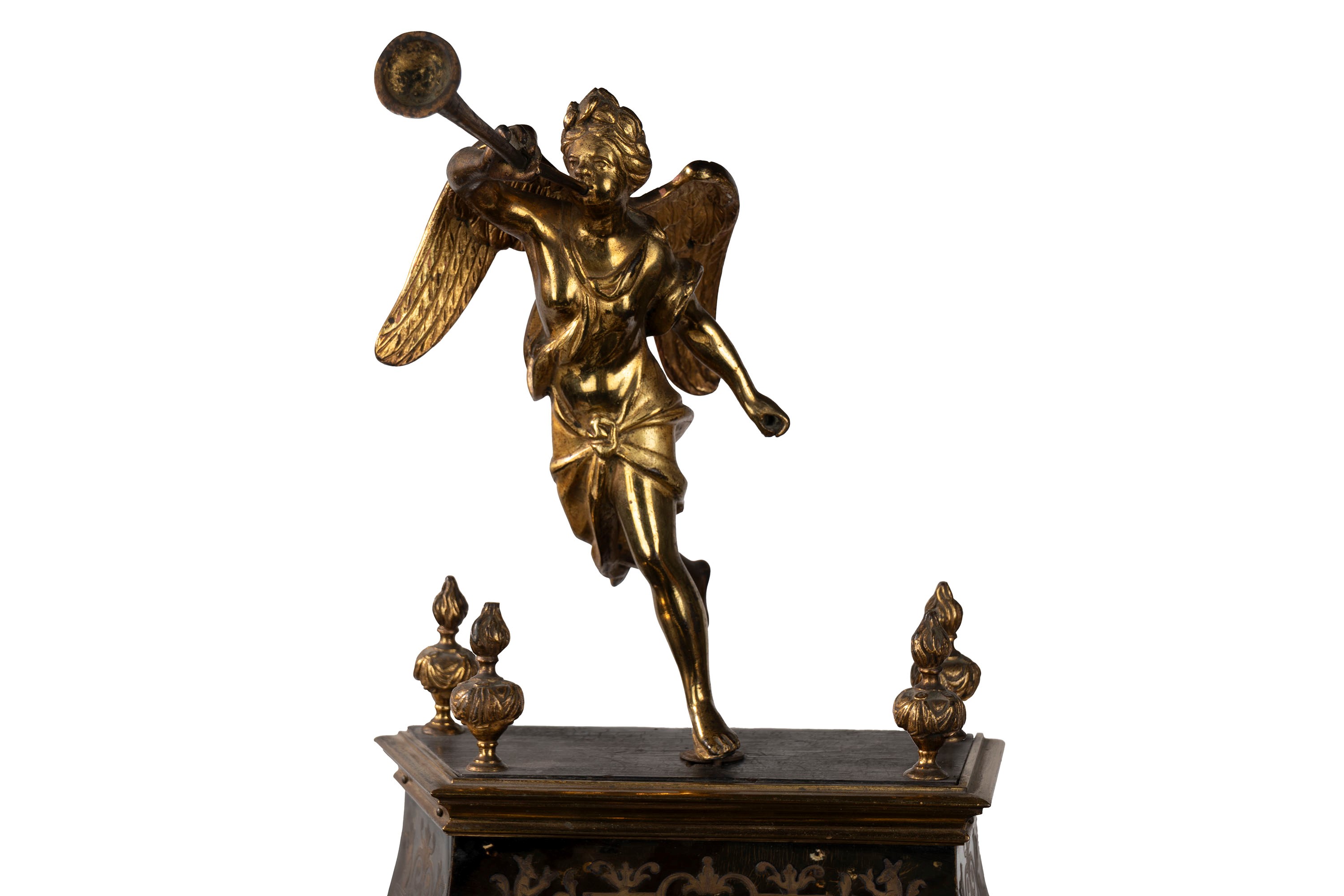 Pendola Cartel con Applicazioni in Bronzo Dorato, Napoleone III, Francia Secolo XIX