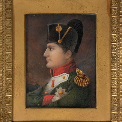Miniatura Raffigurante Napoleone, Secolo XIX