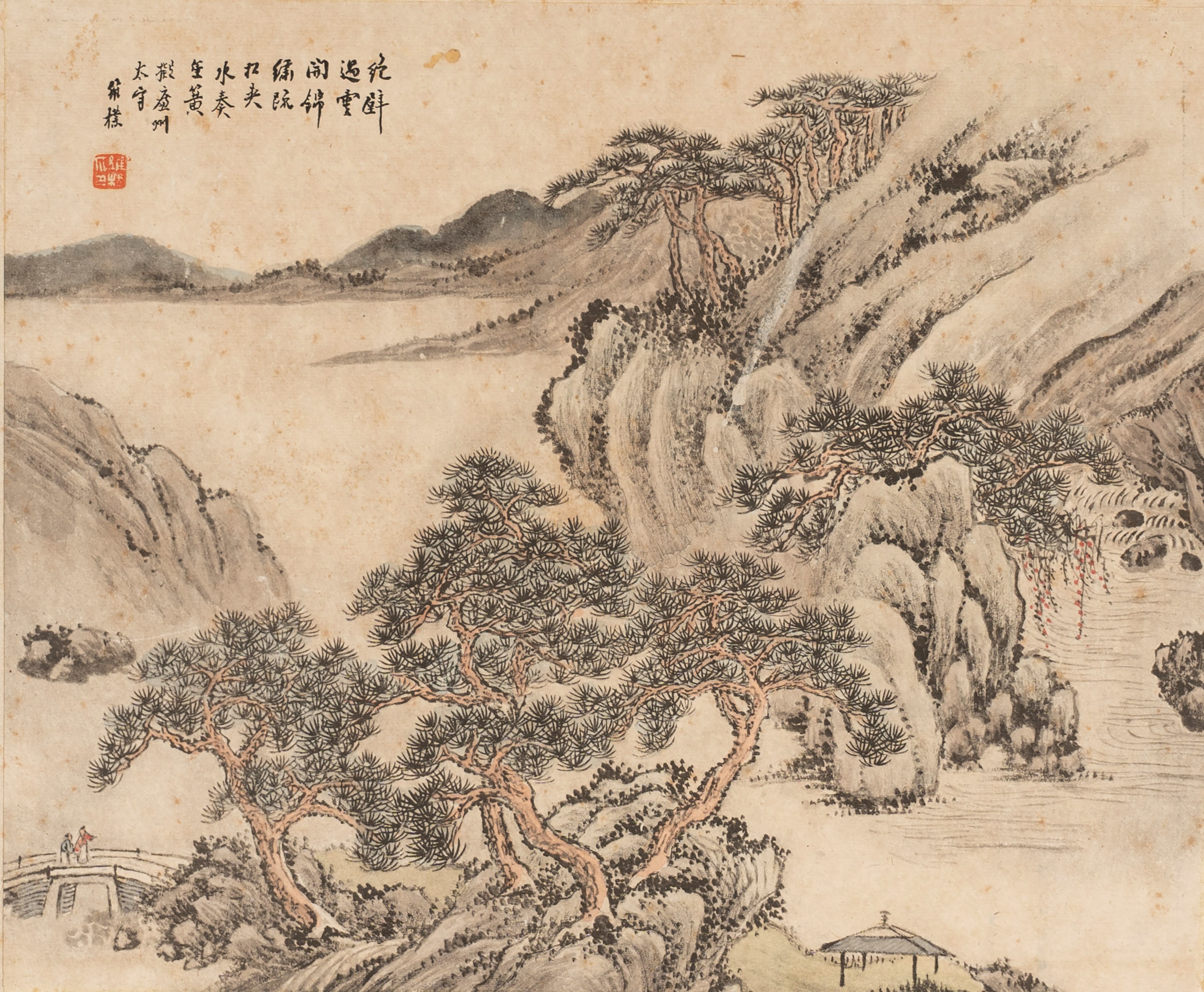 Due Stampe Raffiguranti Paesaggi, Cina Secolo XVIII
