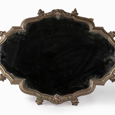 Vassoio in Argento con Specchio, Secoli XIX-XX