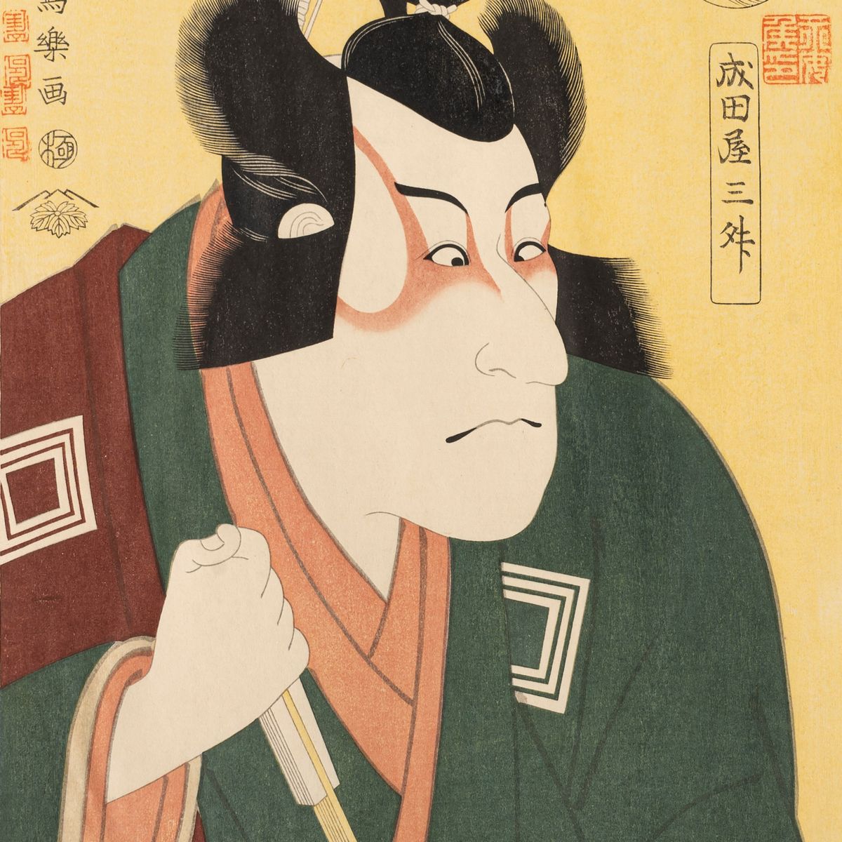 Sharaku - Sei Xilografie Raffiguranti Maschere Teatrali, Giappone, Epoca Taisho