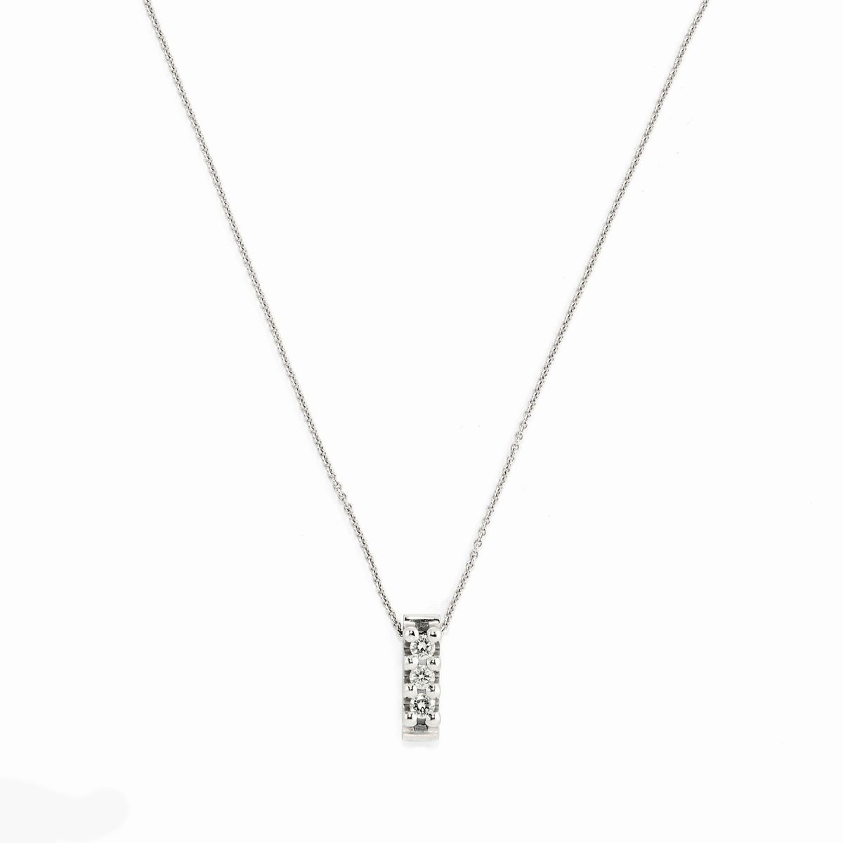 Chimento - Anello e pendente in oro bianco 18k con diamanti