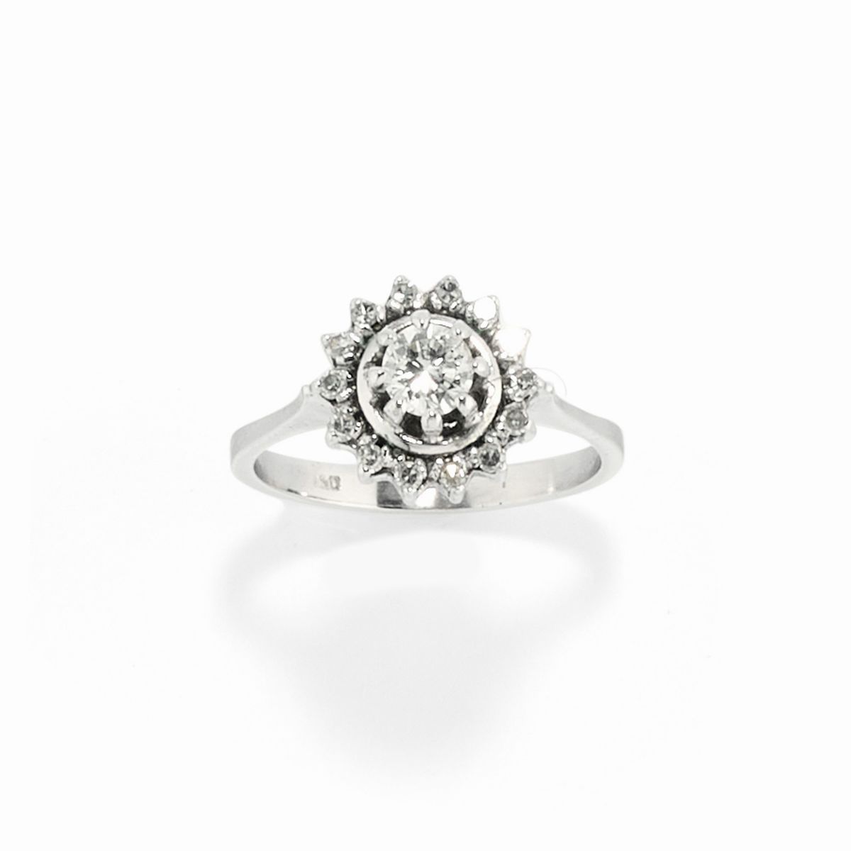 Chimento - Anello e pendente in oro bianco 18k con diamanti