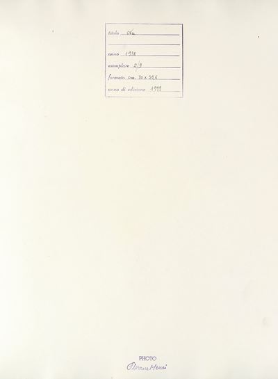 Nu, 1938, Stampa in bianconero su carta baritata