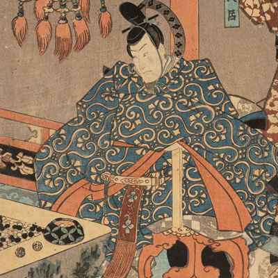 Due Xilografie Raffiguranti Samurai, Secolo XIX