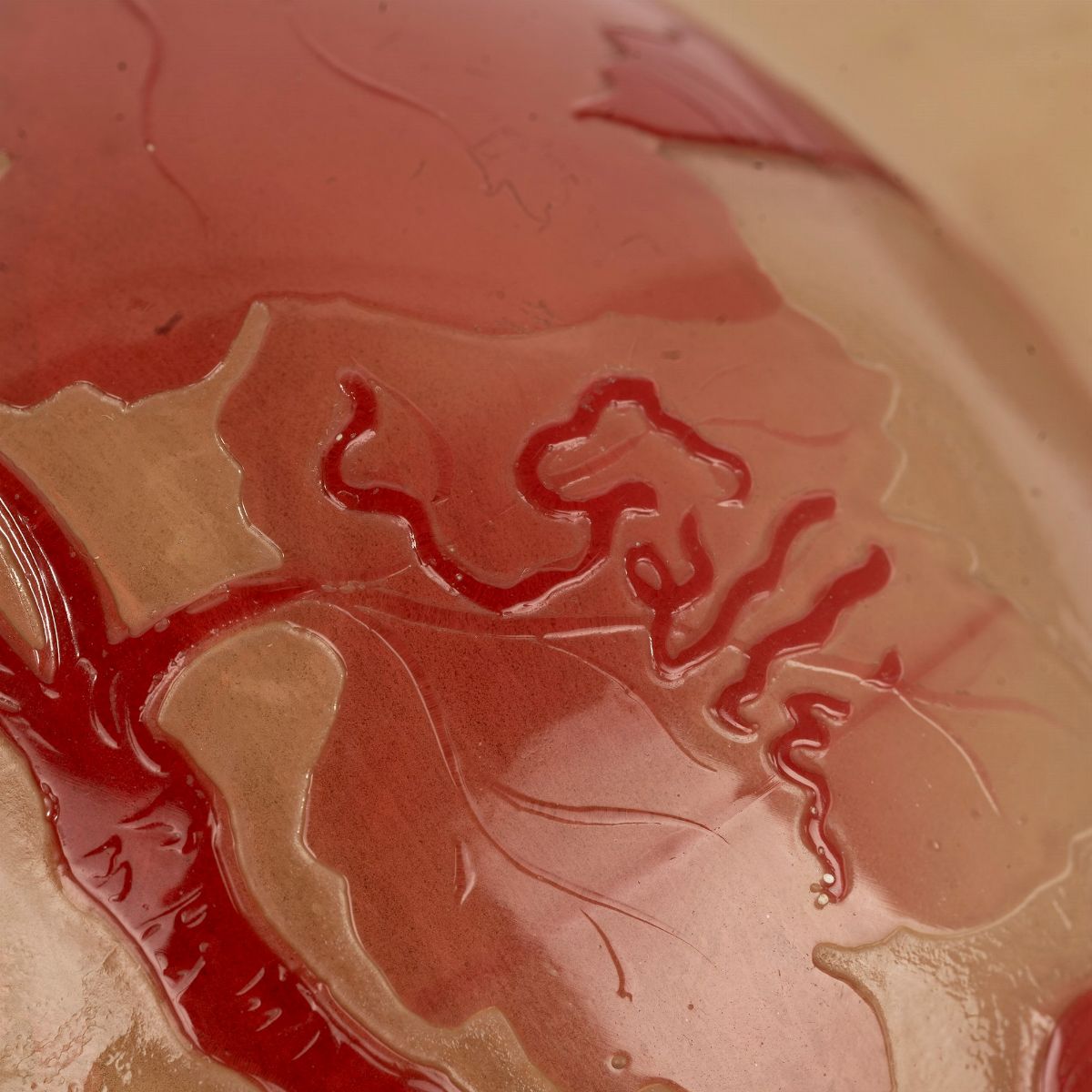Gallè - Vaso in Vetro con Ribes, Inizi Secolo XX