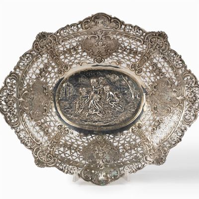 Centrotavola in Argento, Germania Fine Secolo XIX - Inizi Secolo XX