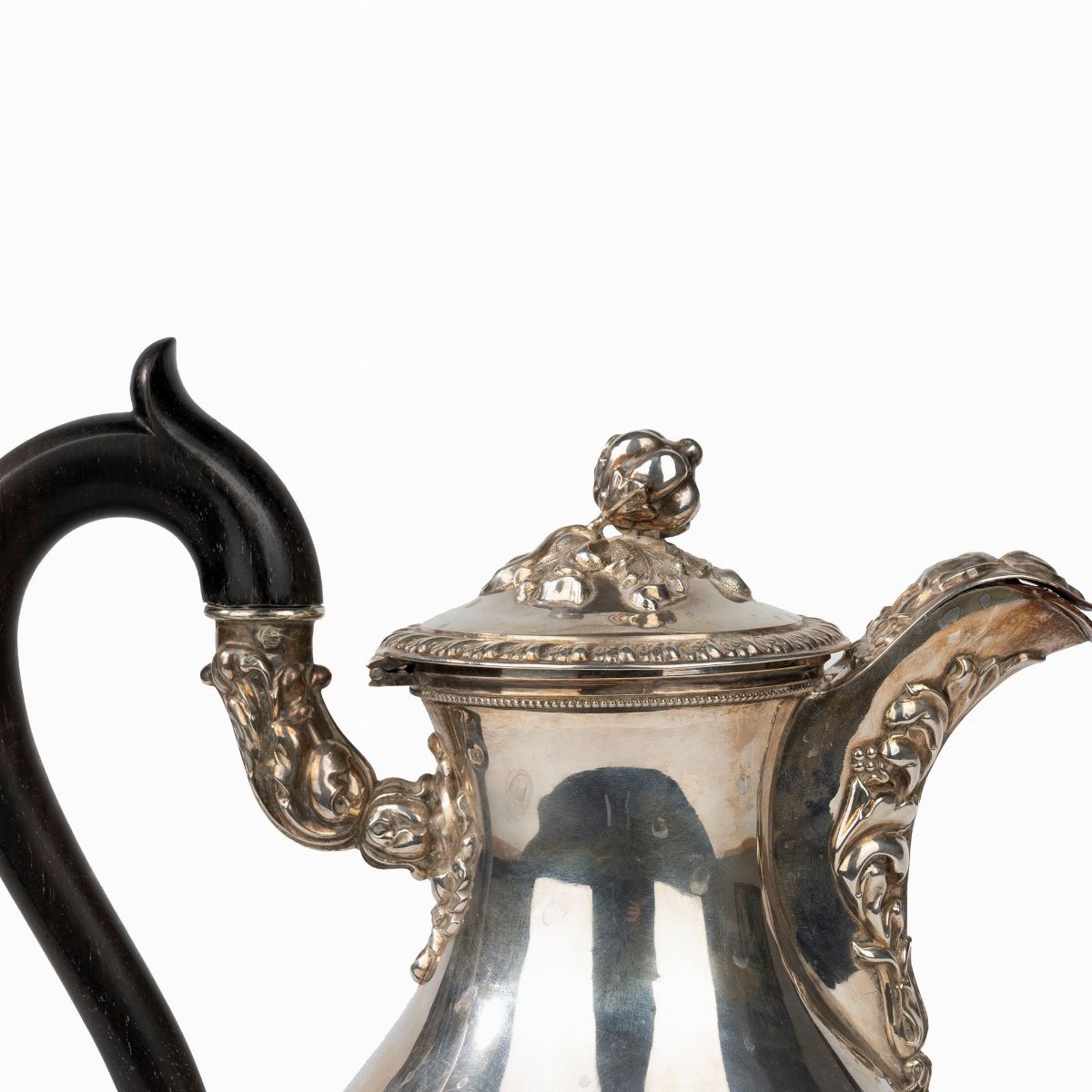 Caffettiera in Argento, Francia Circa 1840, Argentiere Jean-françois Veyrat,