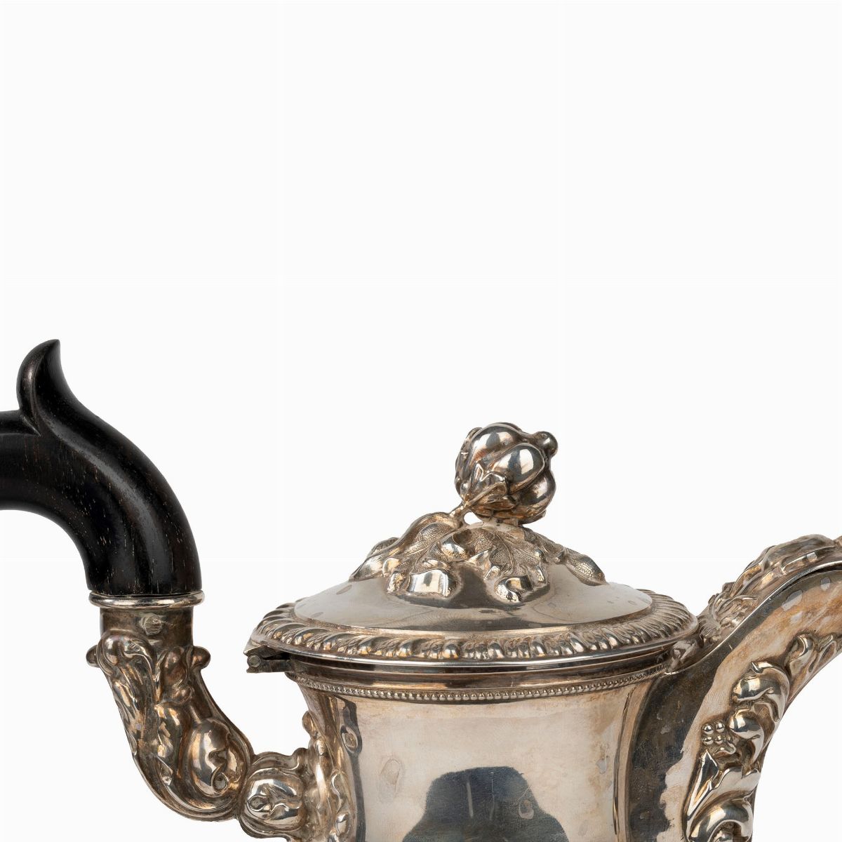 Caffettiera in Argento, Francia Circa 1840, Argentiere Jean-françois Veyrat,