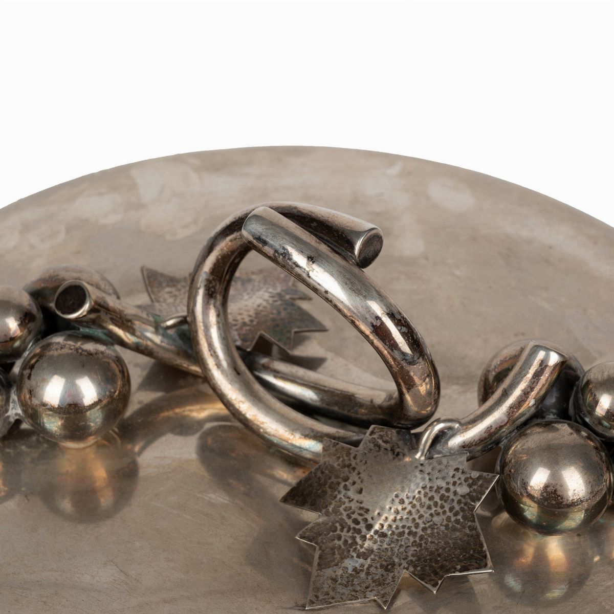 Centrotavola in Argento con Coperchio, Argentiere Sant'elia, Milano Anni '30 del Novecento