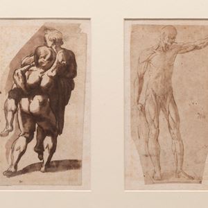 Two Studies of Male Figures
